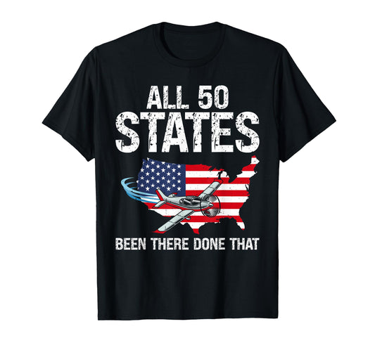 All 50 States Mission Accomplished Visit all 50 USA States T-Shirt