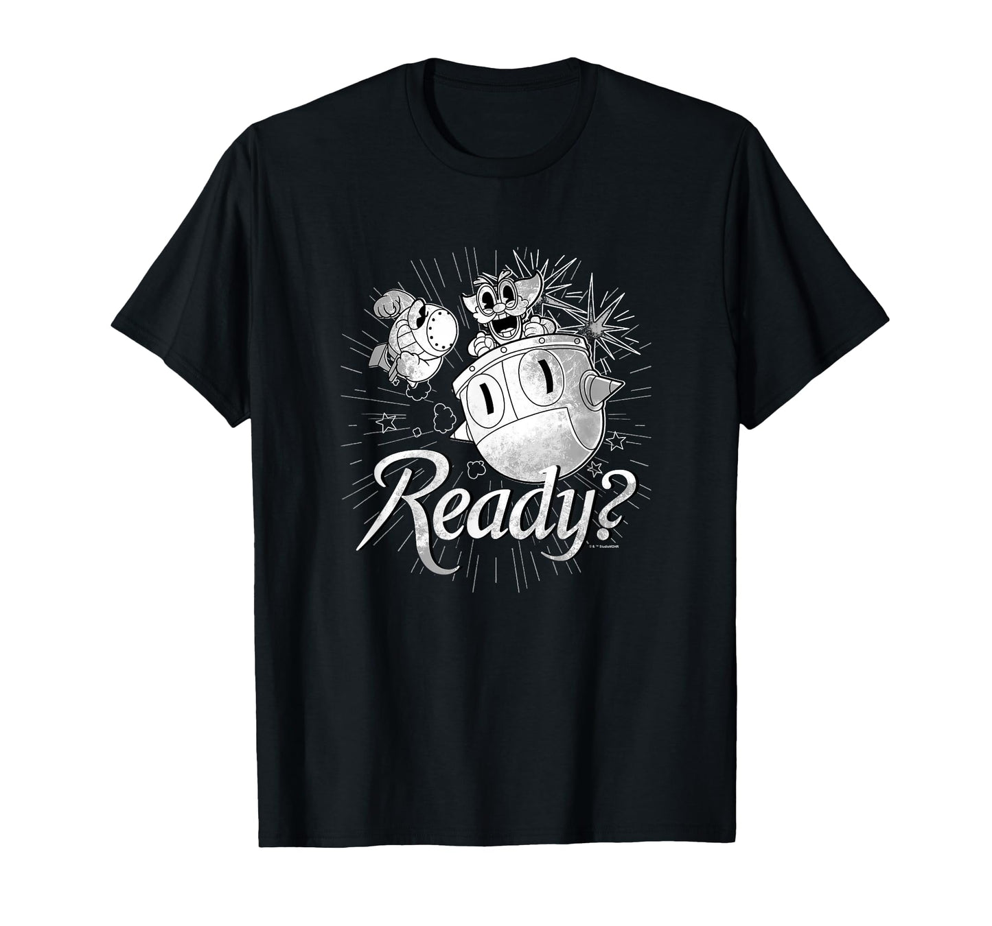 Cuphead Dr. Kahl's Robot Ready For Battle Retro Big Poster T-Shirt