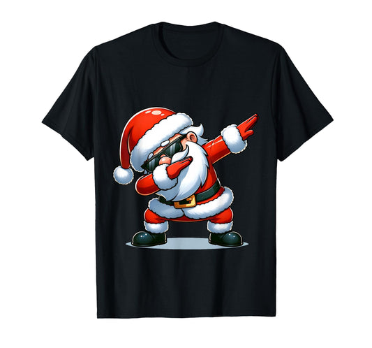 Christmas Santa Dabbing Boys Santa Xmas Funny T-Shirt