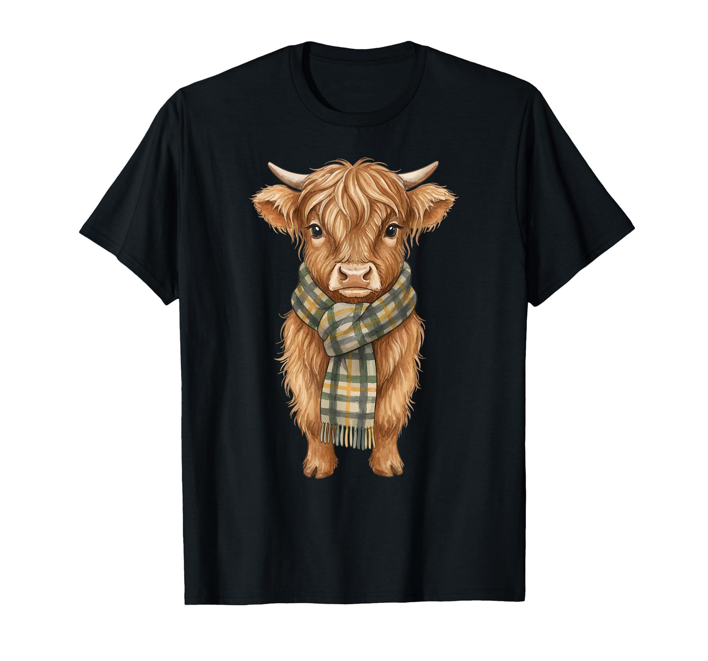 Cozy Fall Autumn Highland Cow T-Shirt