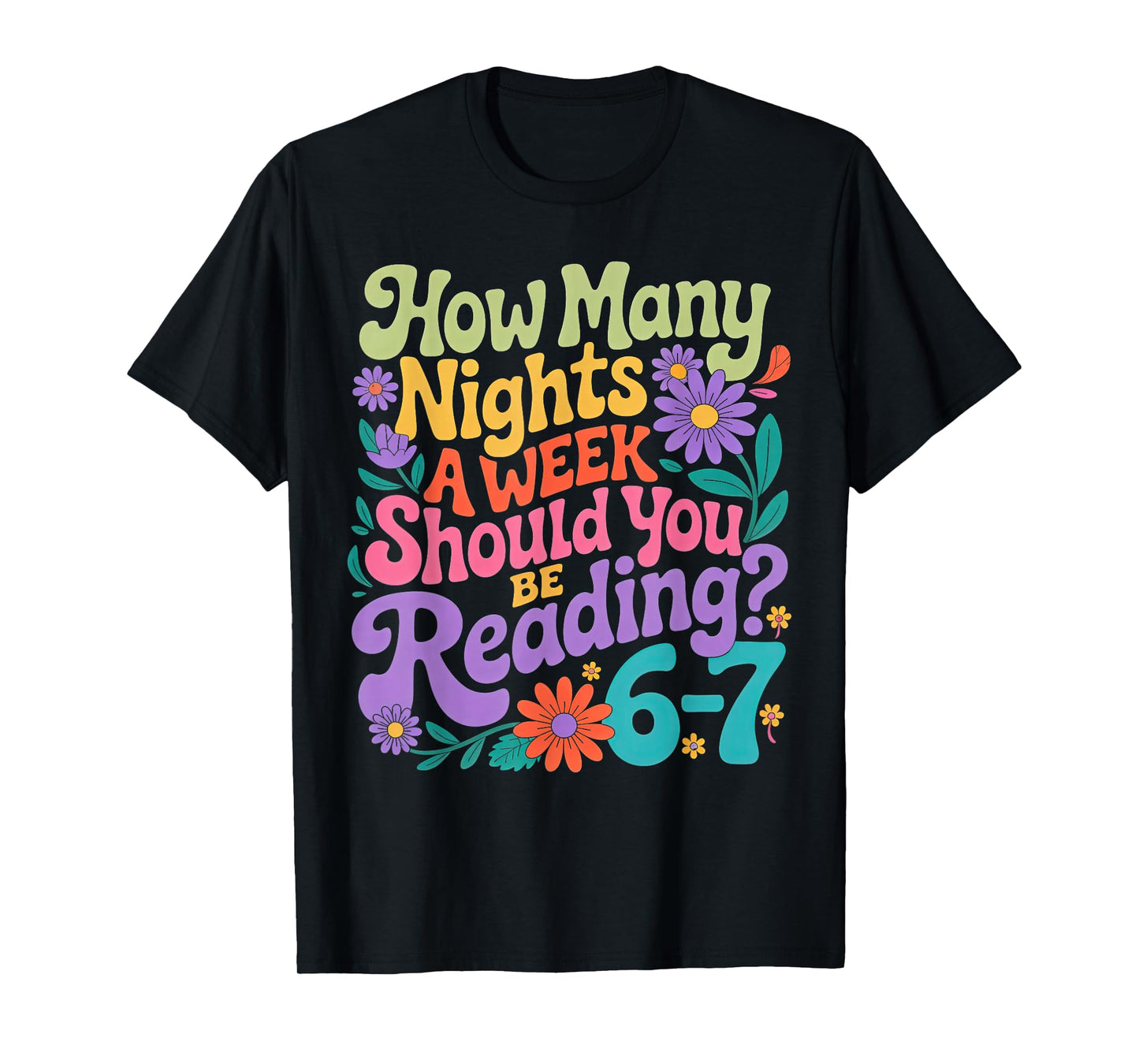 Reading Six Seven Meme Book Lover 67 Teacher 6 7 T-Shirt