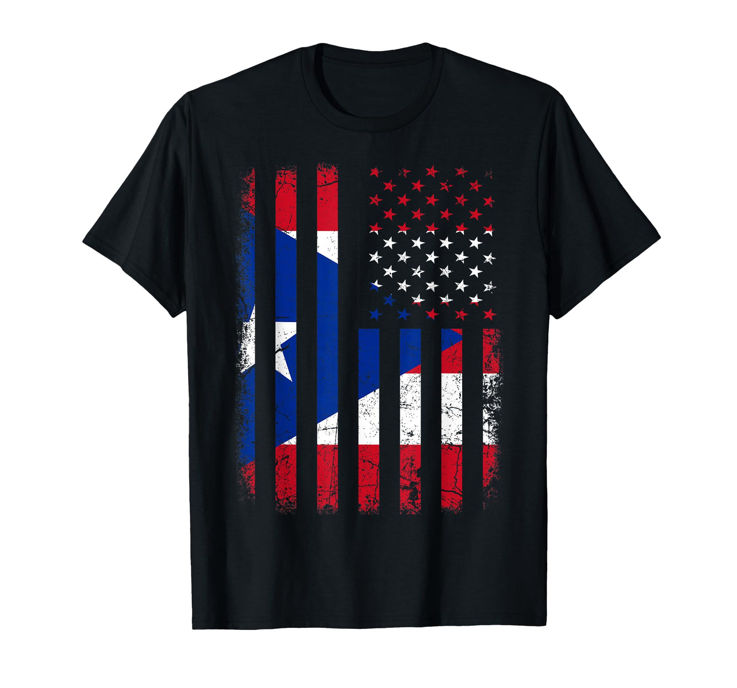 Puerto Rican American Flag Puerto Rican Roots Puerto Rico T-Shirt