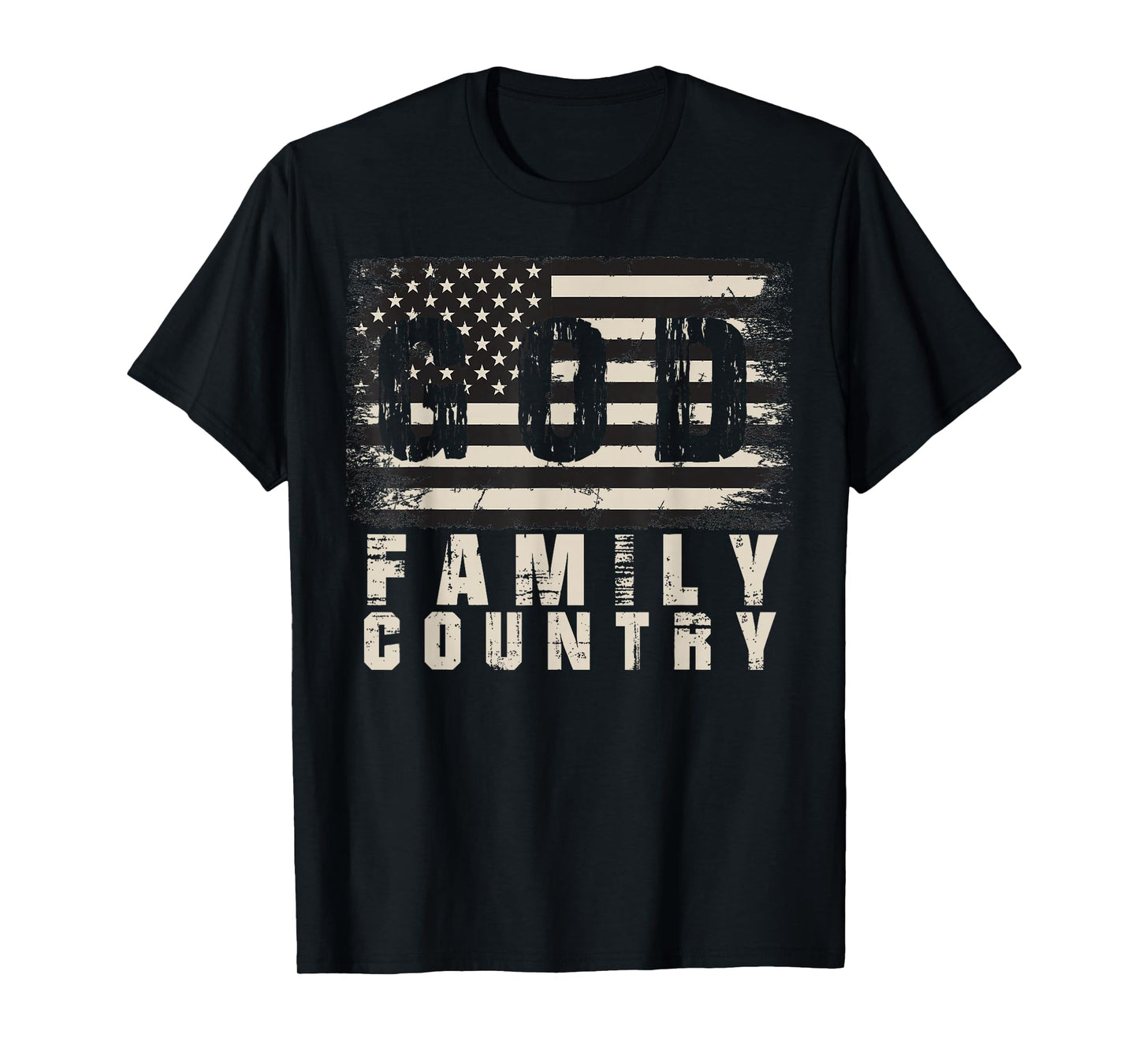 God Family Country Patriotic Proud Soldier USA Memorial Day T-Shirt