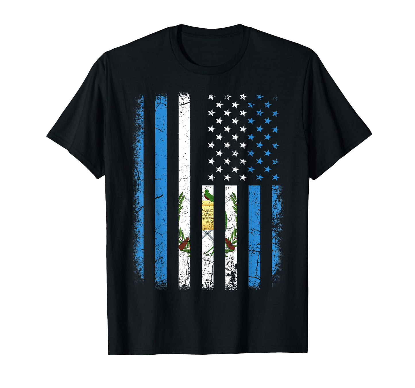 Guatemalan American Flag Guatemalan Roots Guatemala America T-Shirt