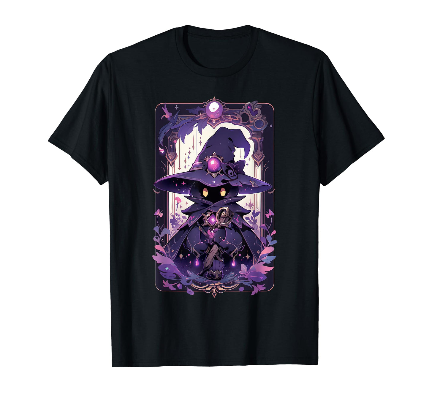 Cute Magician Anime Pastel Goth Tarot Card T-Shirt