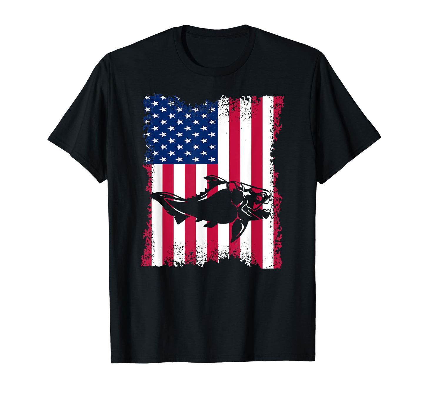 Dunkleosteus Lover Vintage US Flag Dunkleosteus T-Shirt