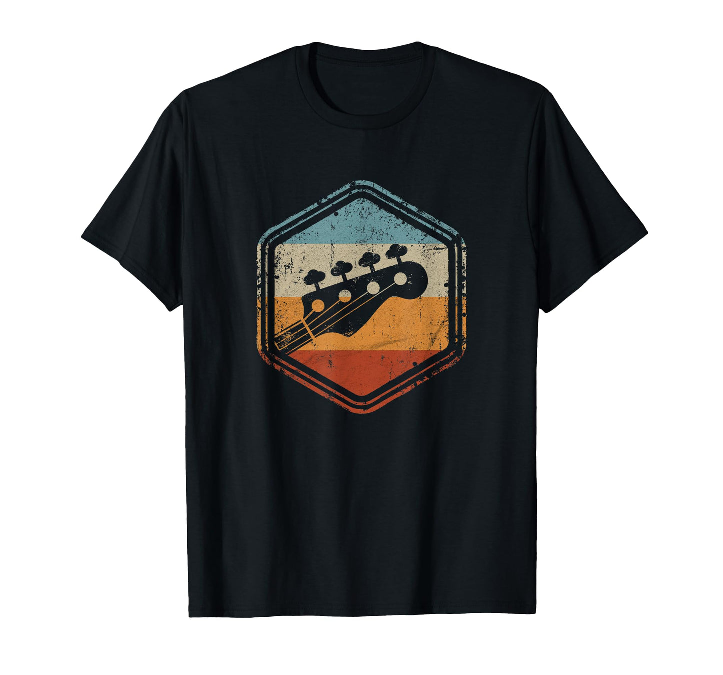 Bass Guitar Vintage Headstock for Bass Player Bassist T-Shirt