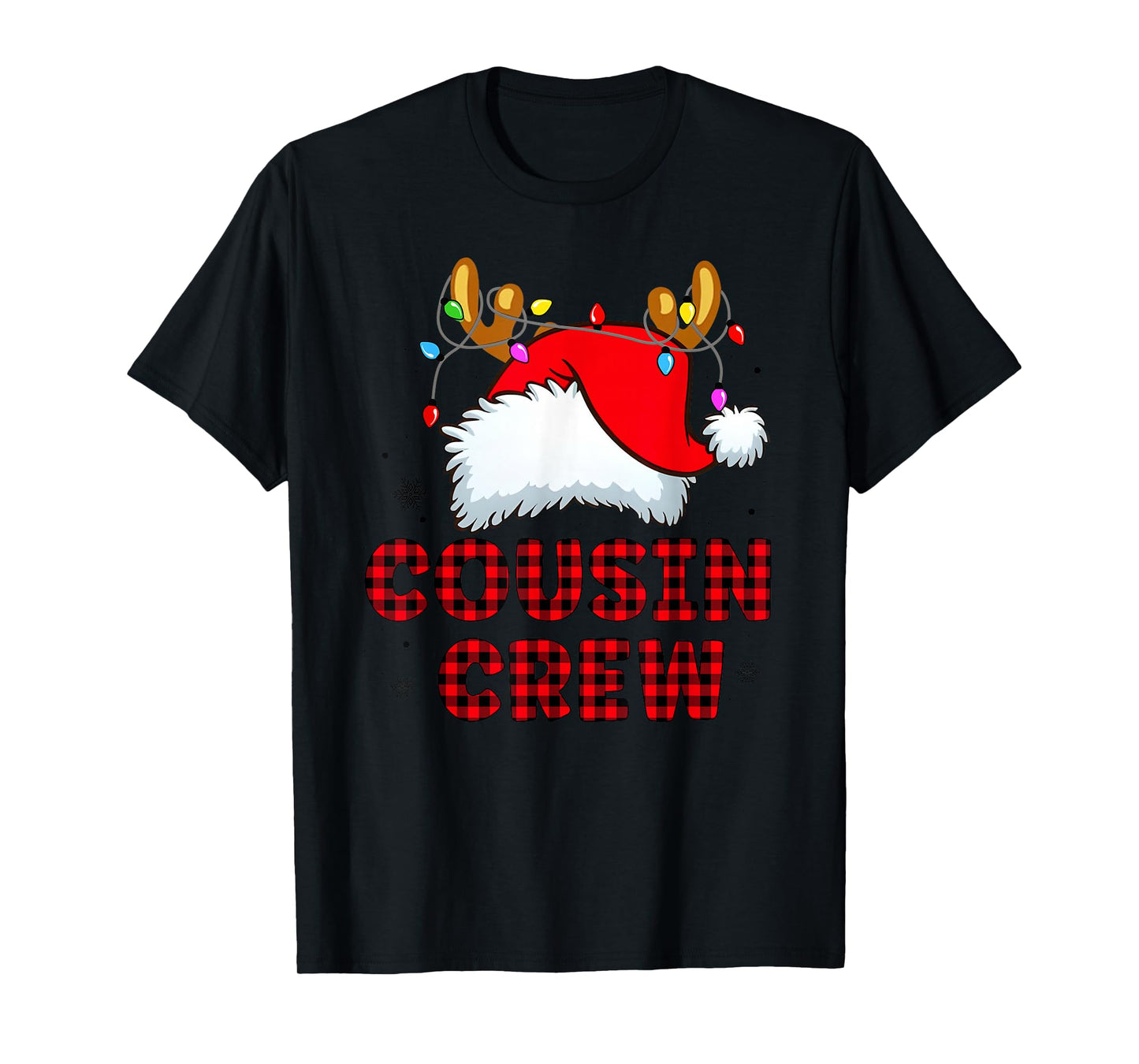 Cousin Crew Christmas 2025 Family Matching Santa Elf Xmas T-Shirt