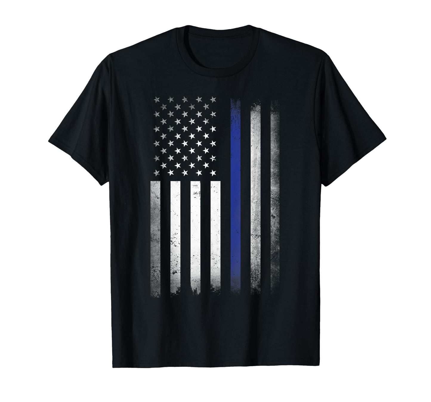 US Police USA American Flag Back the Blue Lives Matter T-Shirt