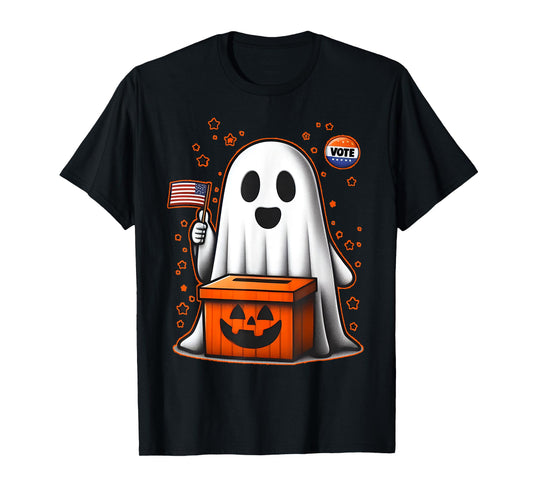 Vote Halloween Ghost Spooky Election Political Kids Adults T-Shirt