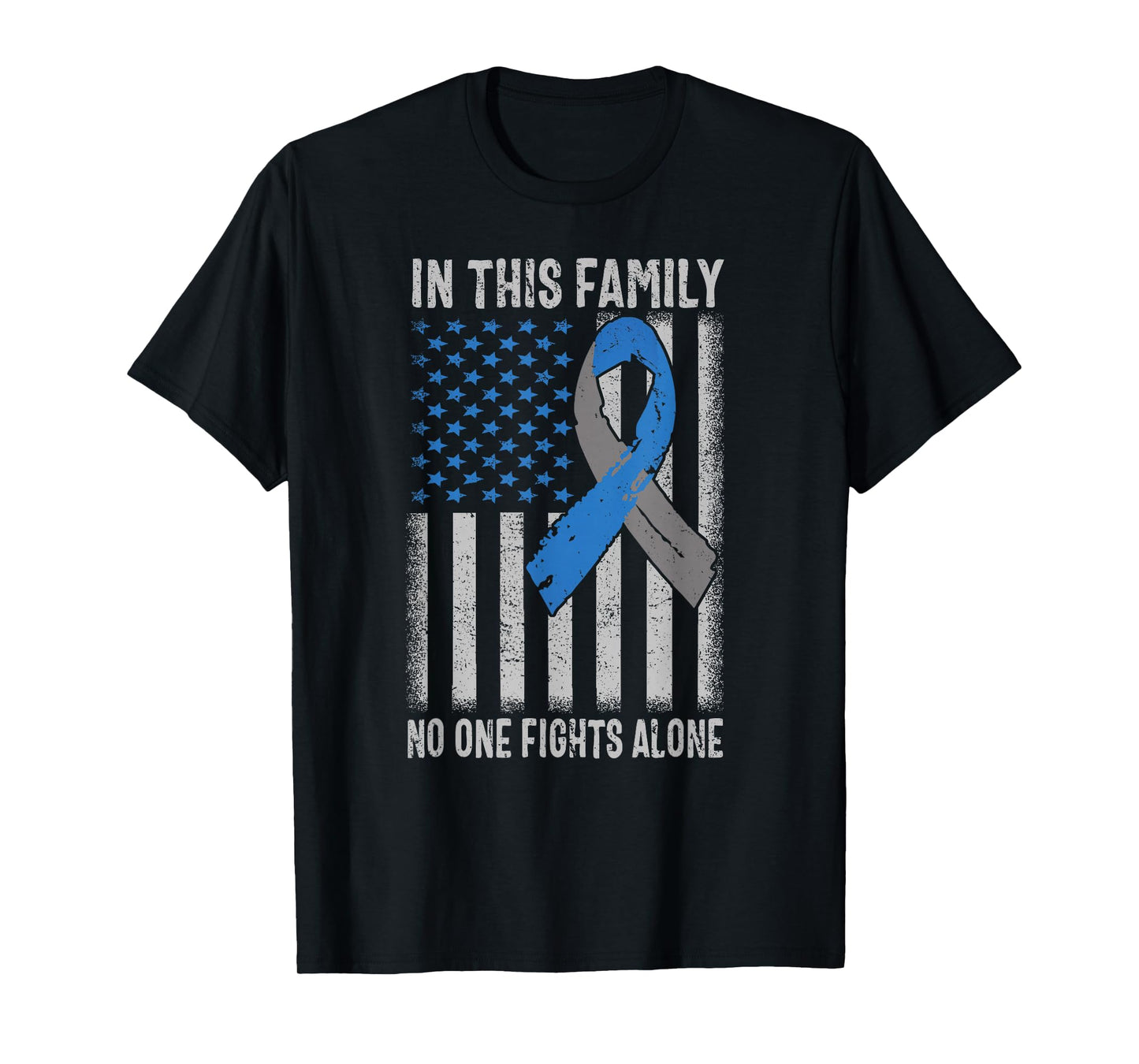 USA Flag Diabetes Type 1 Awareness Family Support T-Shirt