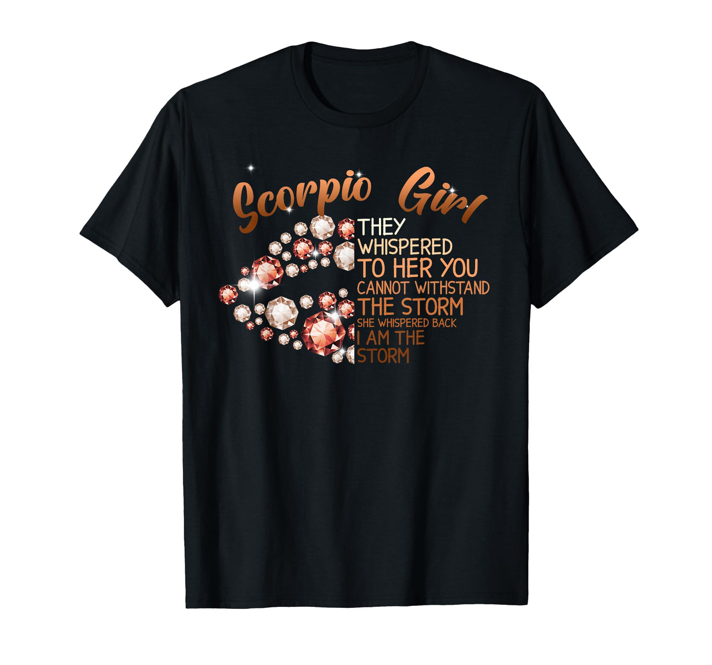 Scorpio Girl Black Lips Melanin Queen Birthday Women T-Shirt