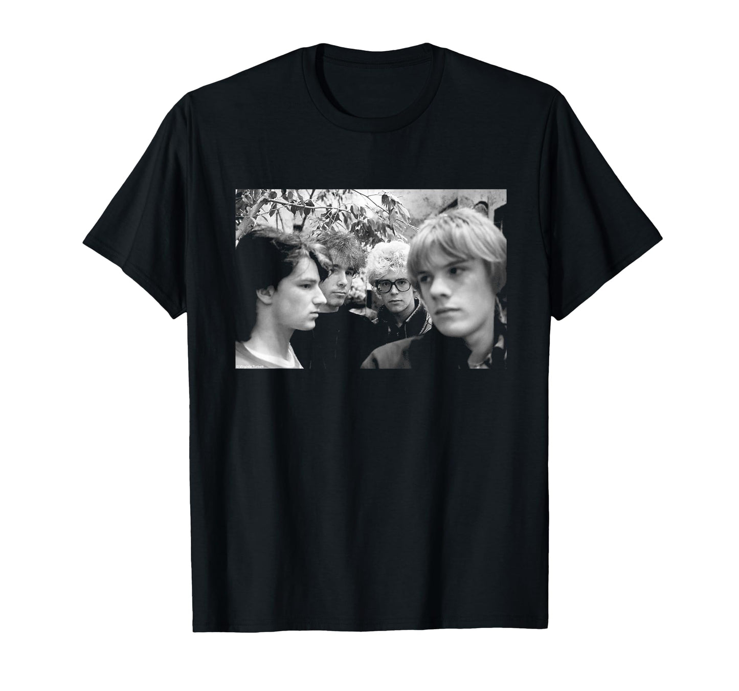 U2 Band Portrait Holland Boy Tour 1980 by Virginia Turbett T-Shirt