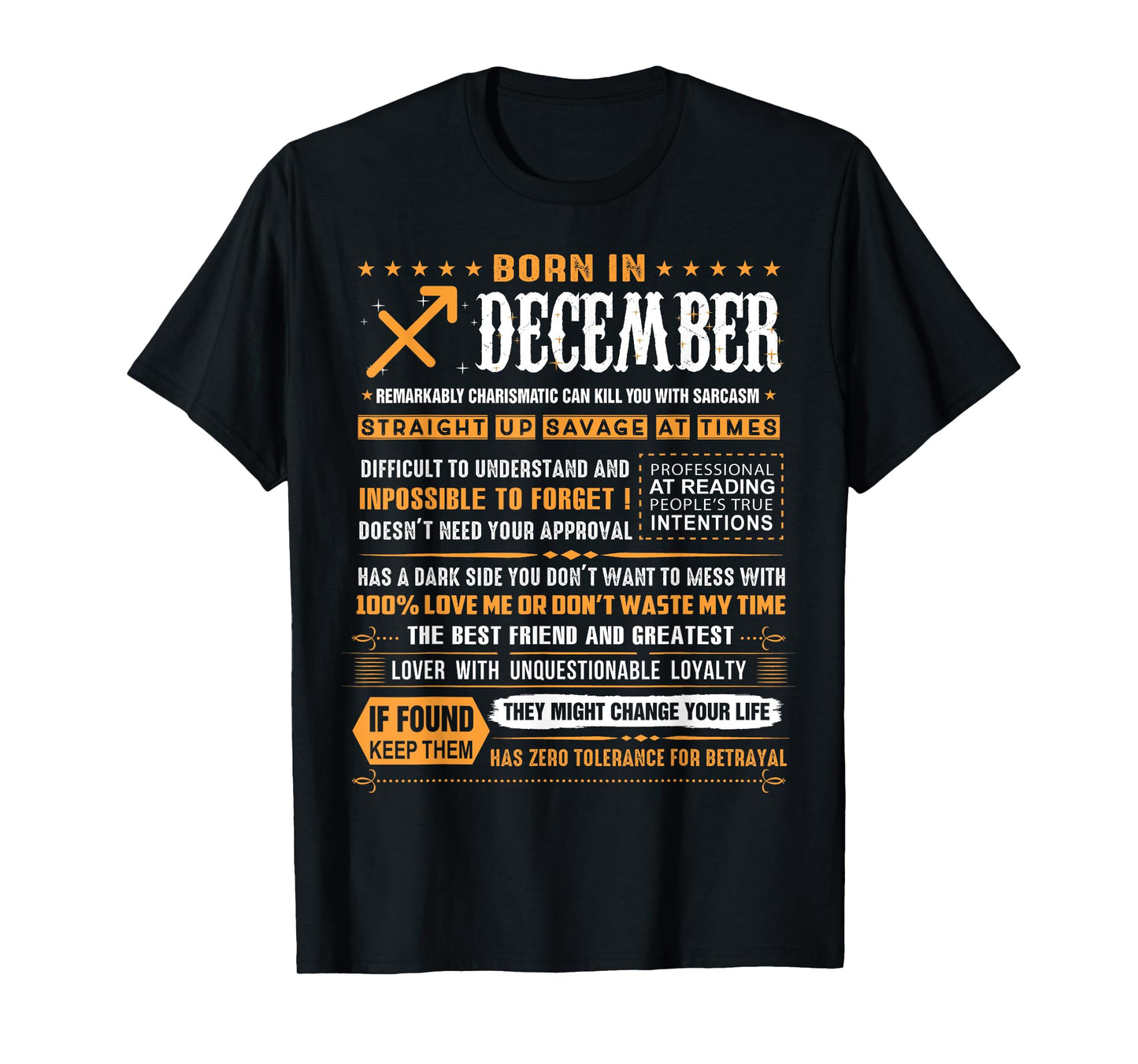 December Birthday Gifts - Born In December Sagittarius T-Shirt