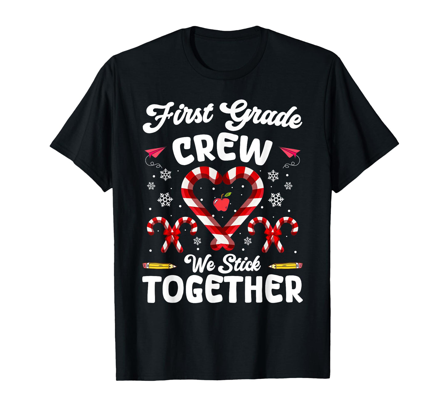 Christmas First Grade Teacher Holiday Family Matching Xmas T-Shirt