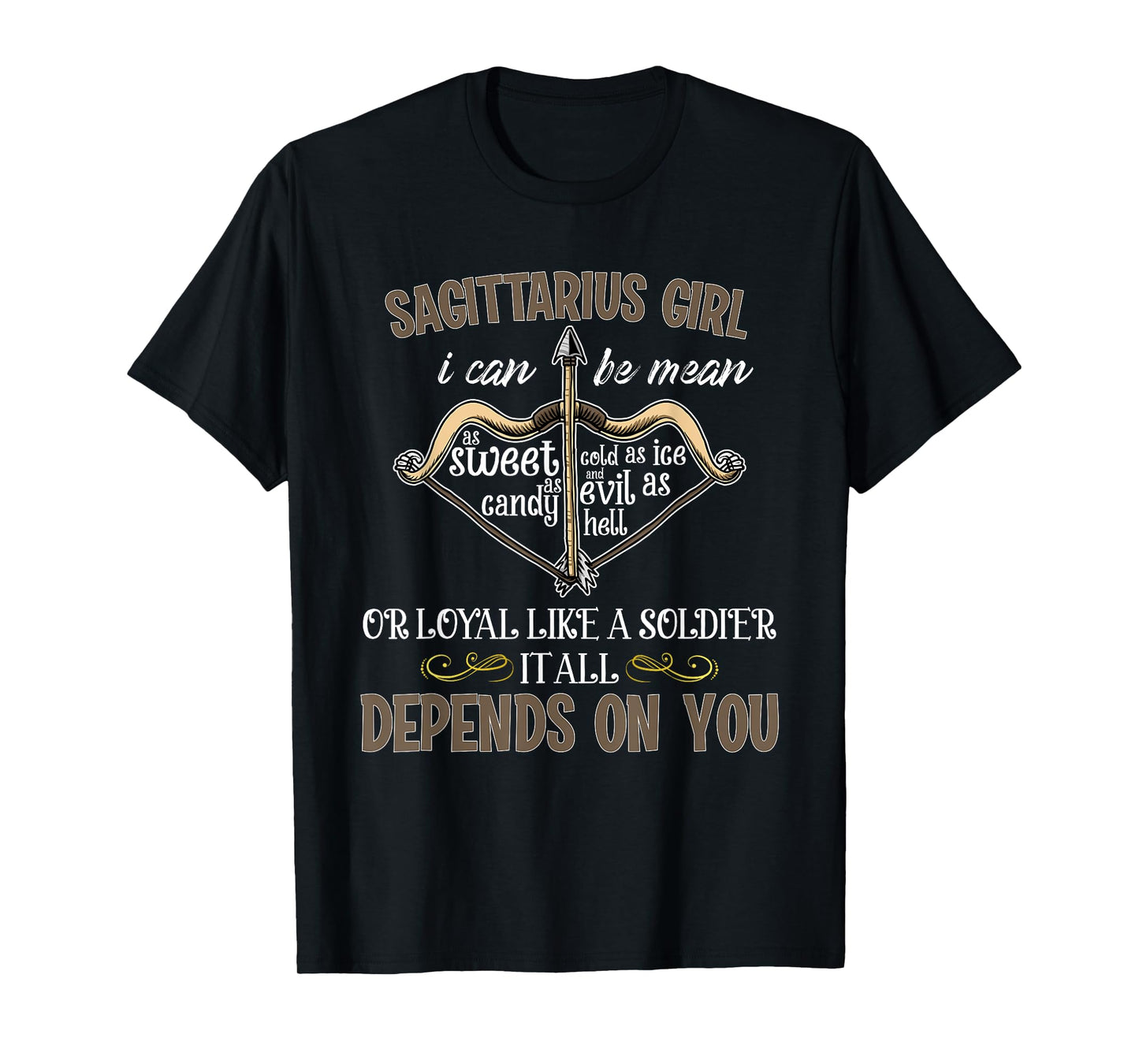 Sagittarius Girl Zodiac Women's Birthday Gift T-Shirt