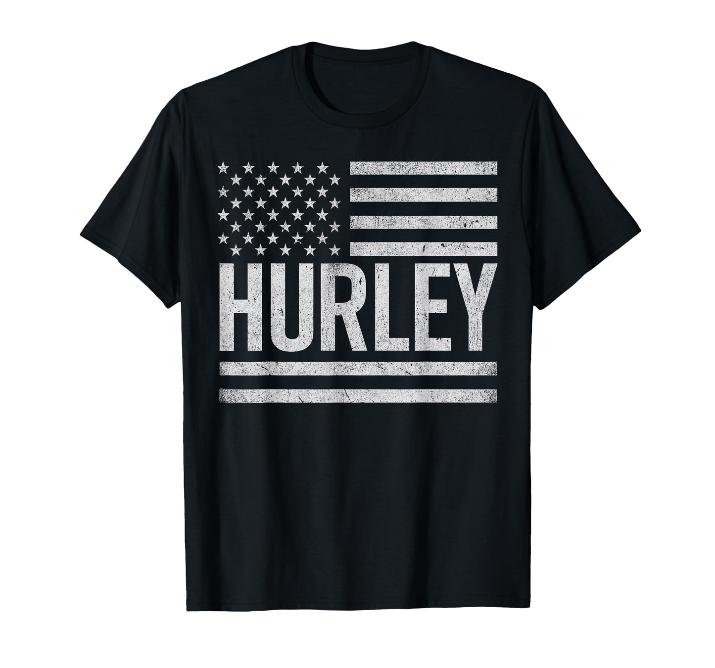 Hurley KY Vintage Us American Flag Retro T-Shirt