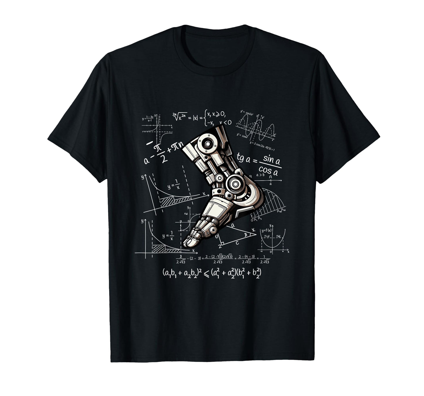AI Robotics Engineer Techie T-Shirt, Small, Black