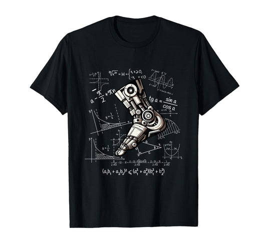 AI Robotics Engineer Techie T-Shirt, Small, Black