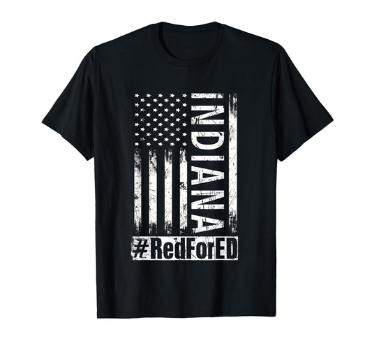 Red for Ed Teacher Indiana Vintage T-Shirt T-Shirt