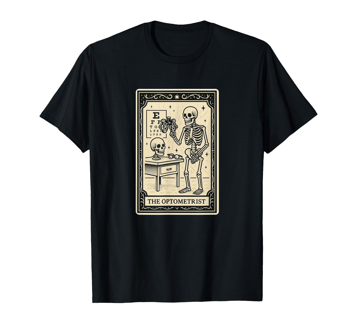 The Optometrist Tarot Card Spooky Eye Doctor Optometry T-Shirt