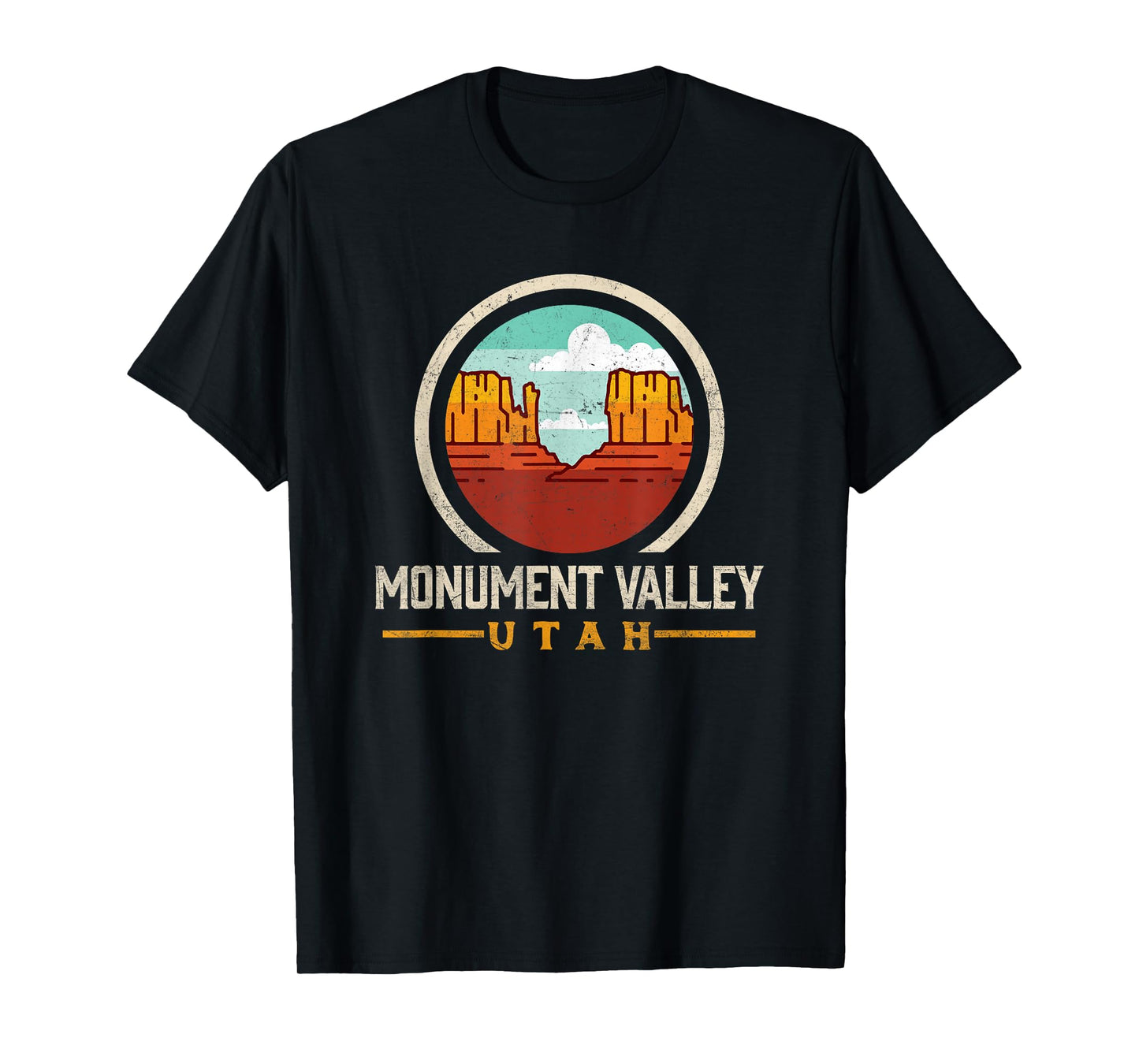 Monument Valley Graphic Tee - Classic Vintage Seal Design T-Shirt