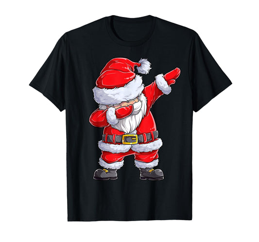 Christmas Boys Dabbing Santa Claus Girls Funny Xmas Dab Cute T-Shirt