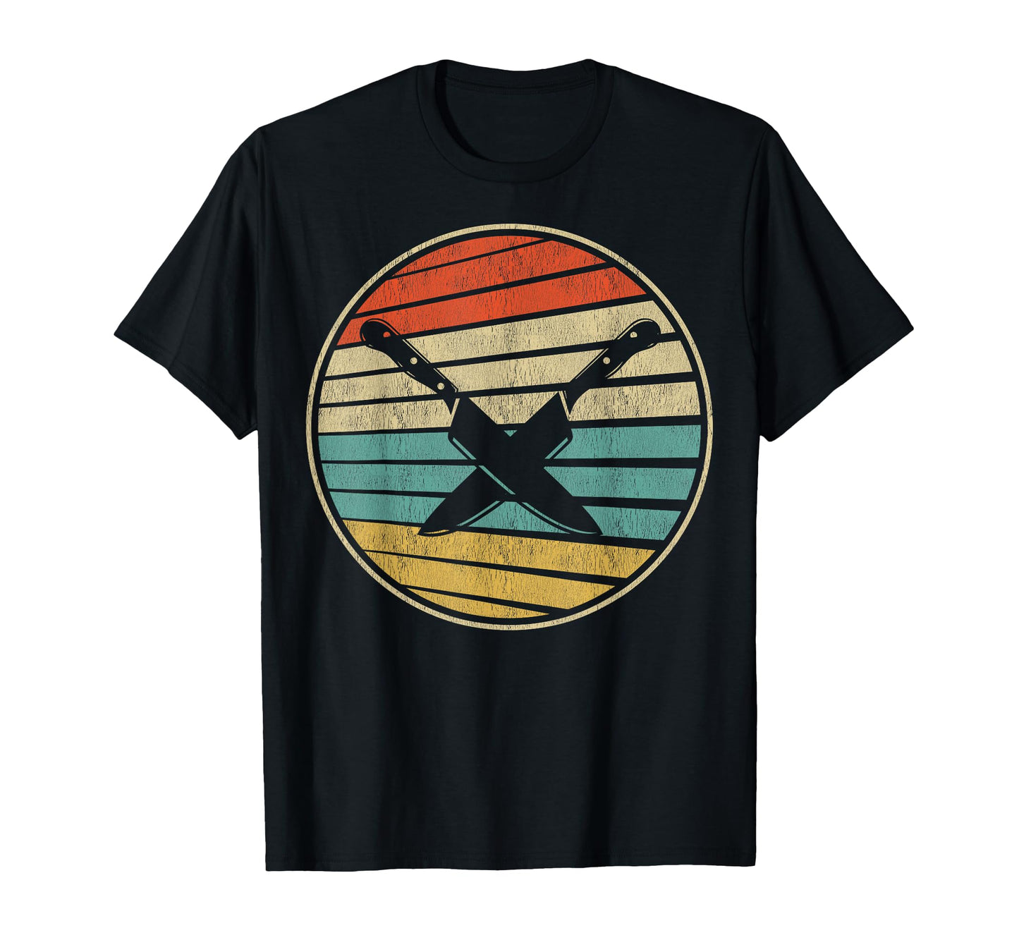Cute Chef Gift Retro Vintage 70s 80s Culinary Artist Knife T-Shirt