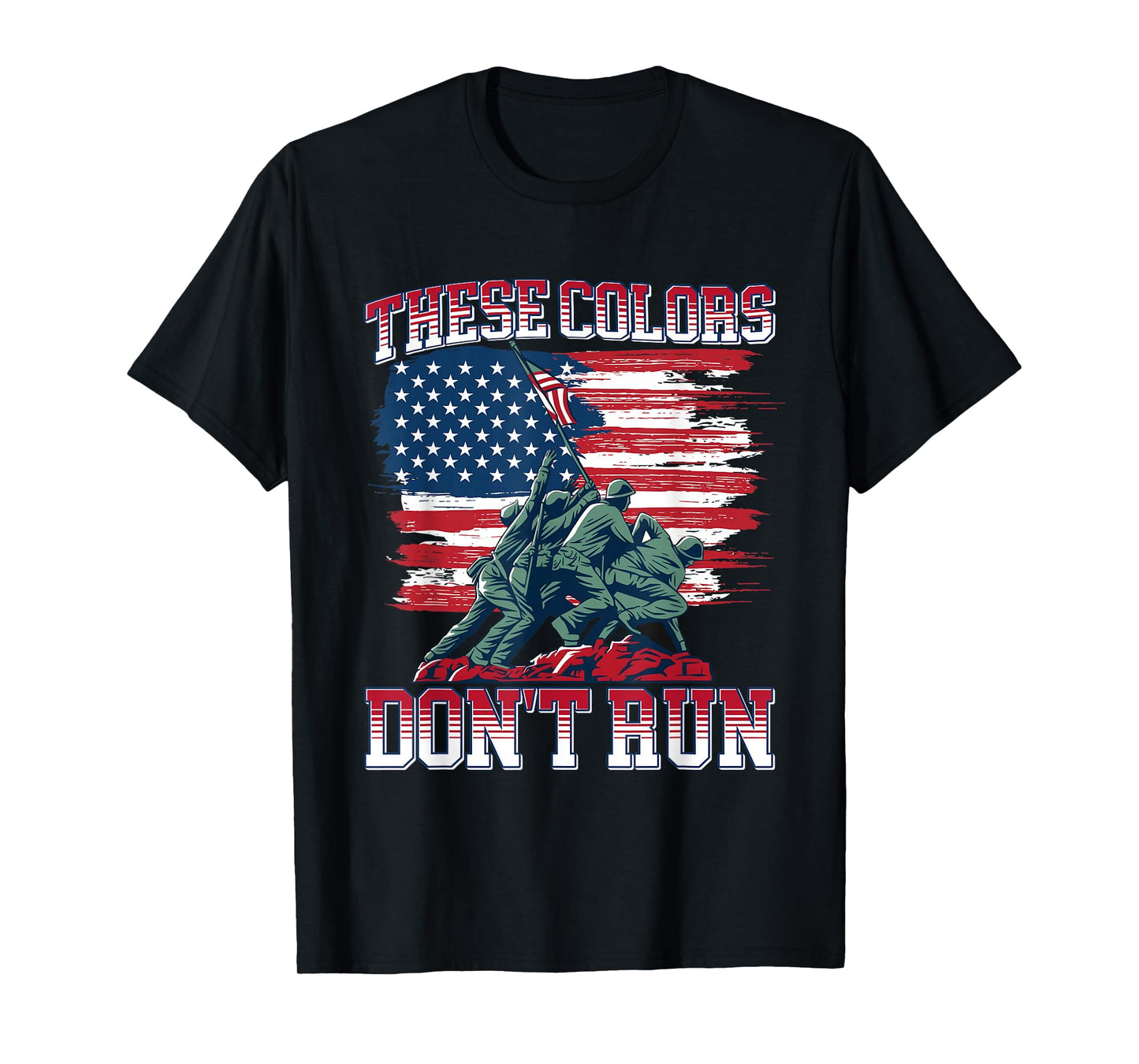These color don't run American Flag T-Shirt