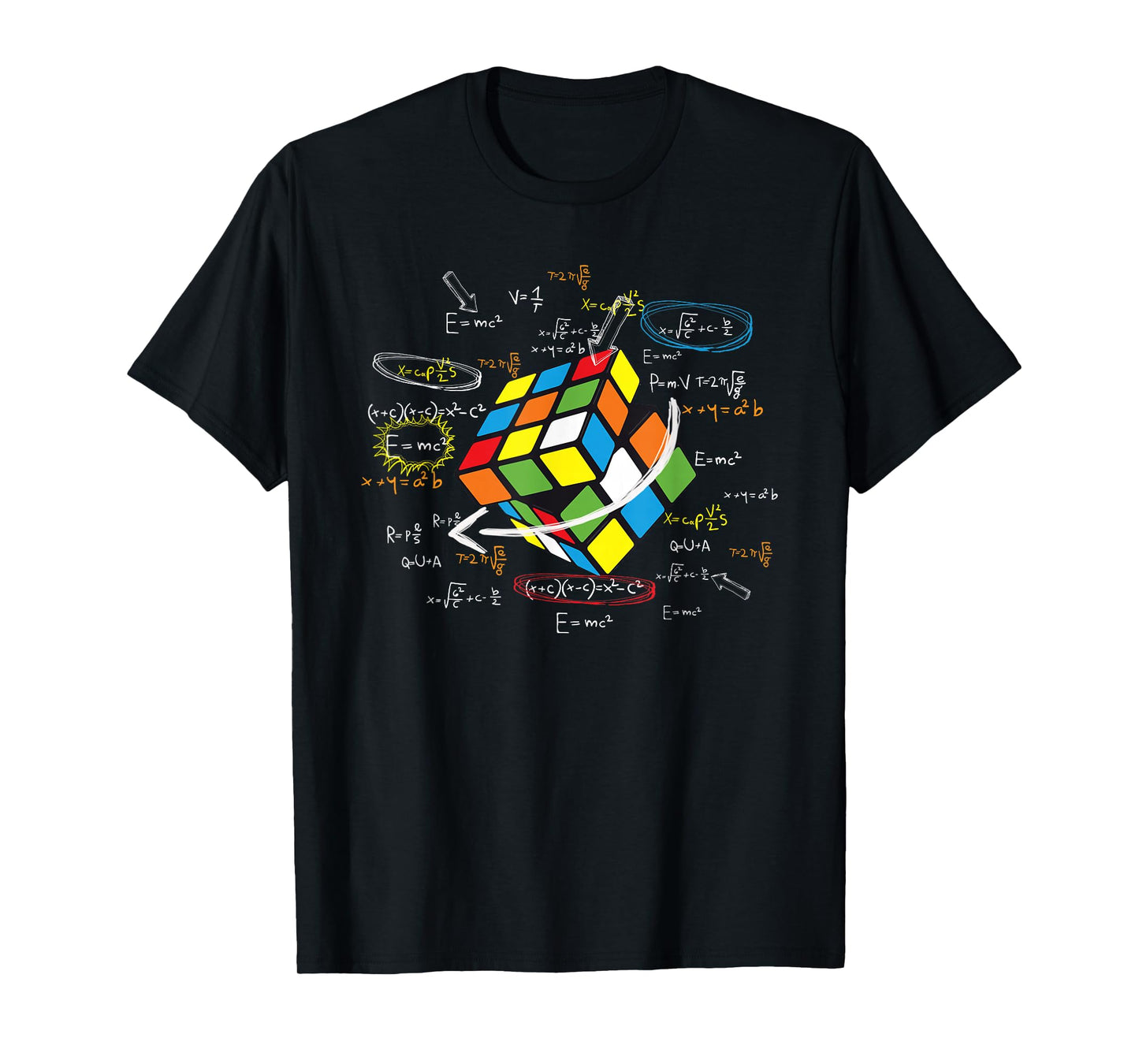 Cool Math Rubik Rubix Rubics Player Cube Math Lovers T-Shirt Small