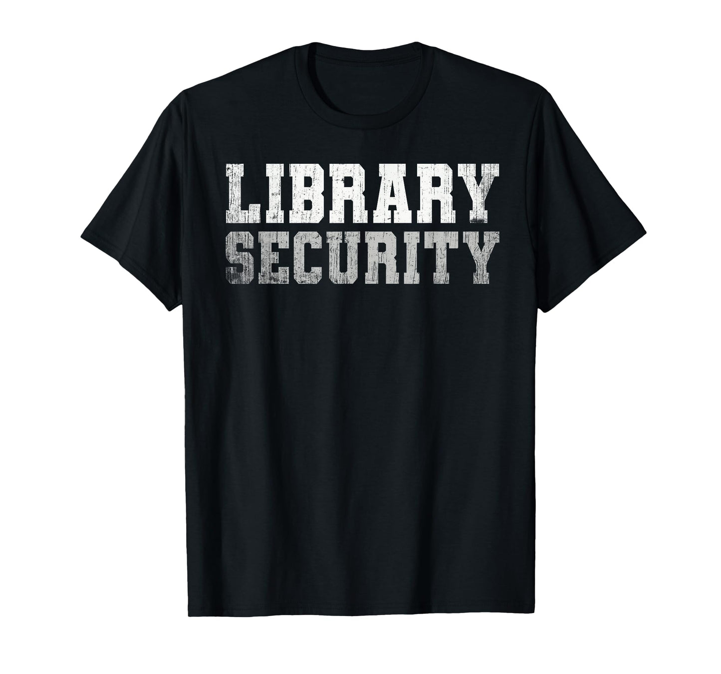 Vintage LIBRARY SECURITY Librarian Squad Read A Book Crew T-Shirt