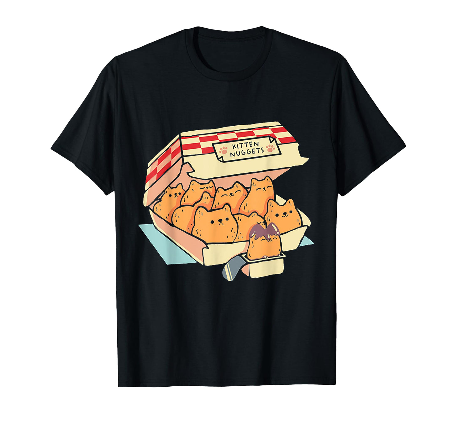 Kitten Nuggets Funny Cat Cake Box T-Shirt for Men Women