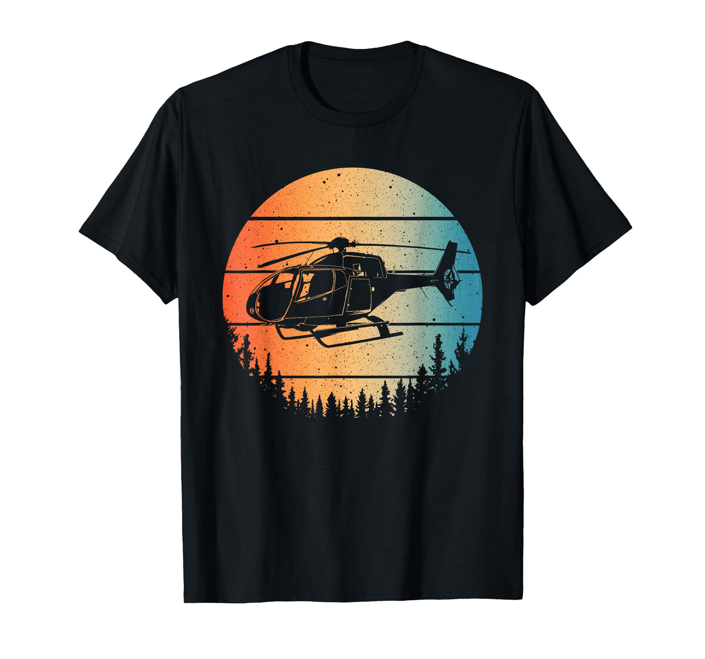 Cute Helicopter Art For Men Women Aviator Helicopter Pilot T-Shirt