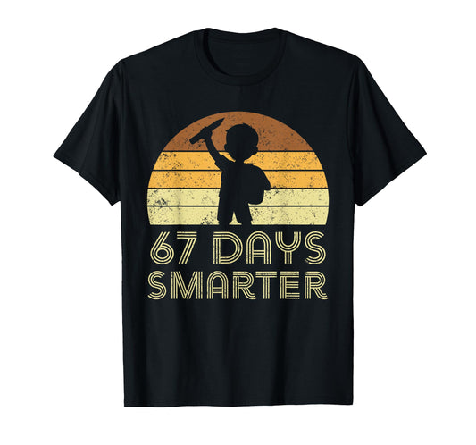 67 Days Smarter 67th Day of School for Teacher Boys Kids T-Shirt