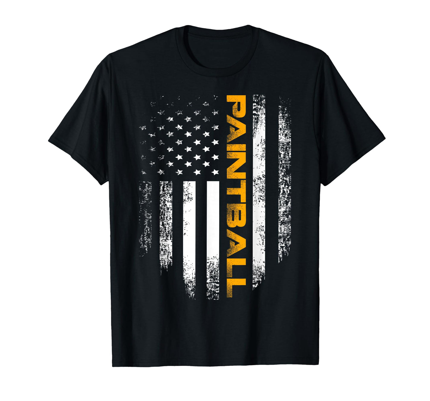 Vintage Paintball with American Flag for Sports Gift T-Shirt