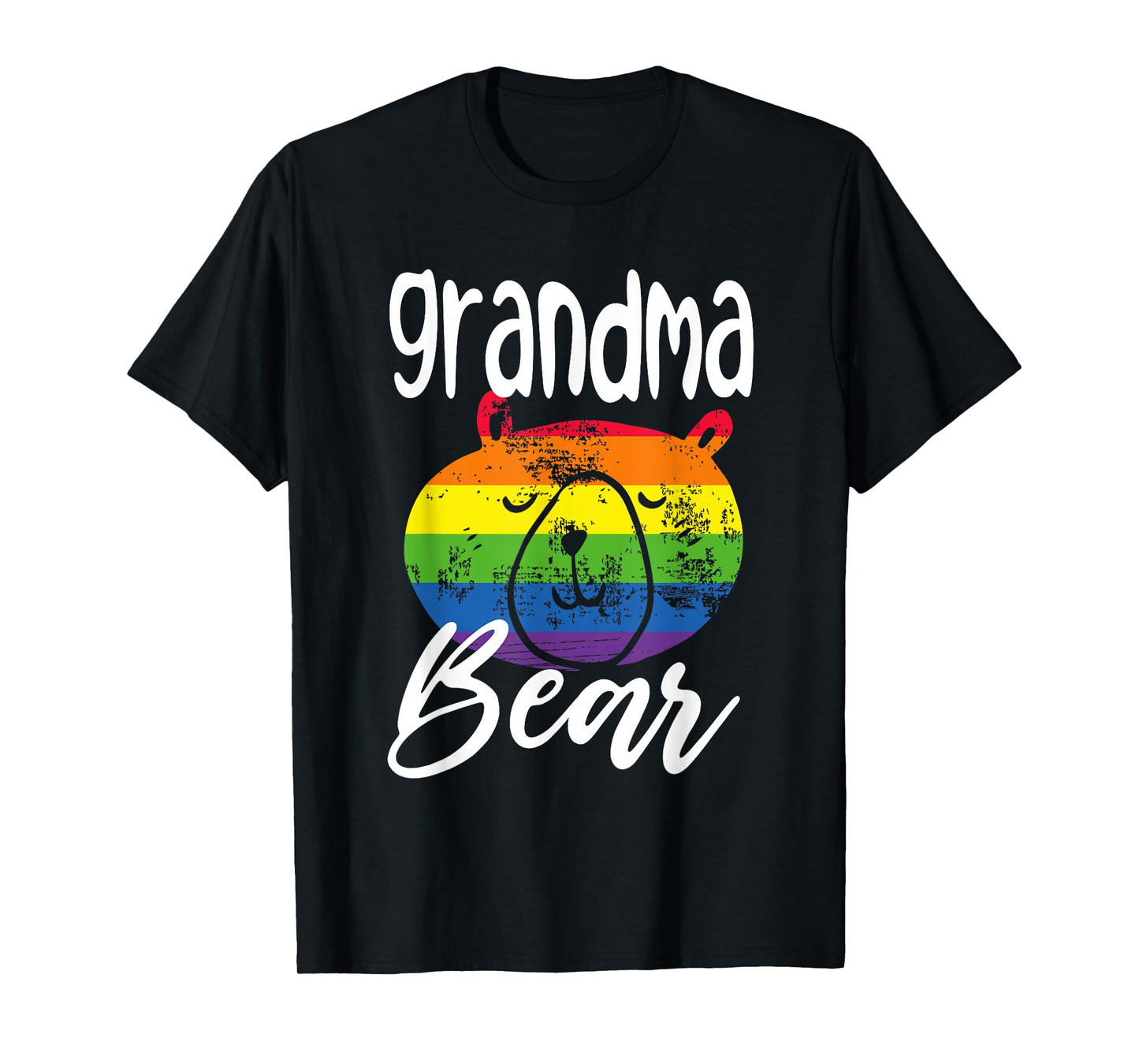 LGBTQ Proud Grandma Bear Lesbian Ally Rainbow Pride Equality T-Shirt