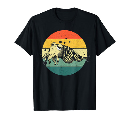 Cute Cuttlefish Design Men Women Cuttlefish Lovers Fishing T-Shirt