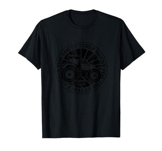 Clarkson's Farm - For the Utterly Mucky - Black Logo T-Shirt