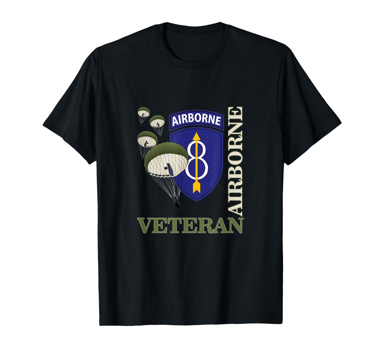 8th Airborne Division Veteran Paratrooper Veterans Day Xmas T-Shirt