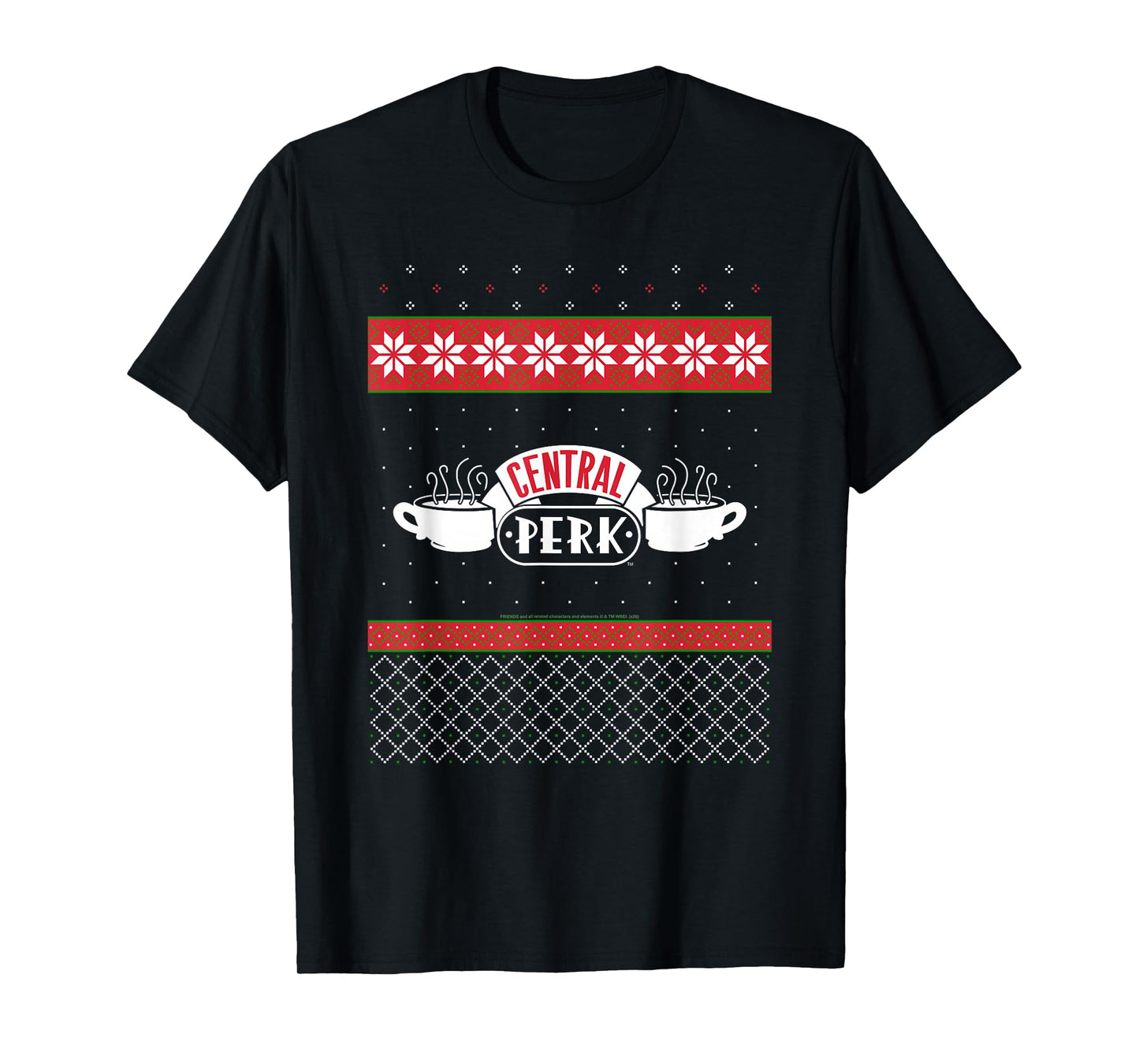 Friends Central Perk Logo Sweater Print Christmas TV Show T-Shirt