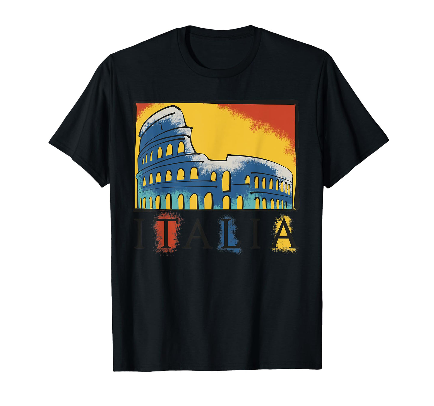 Italia Paint Splatter - Rome Colosseum, Italy Souvenir T-Shirt