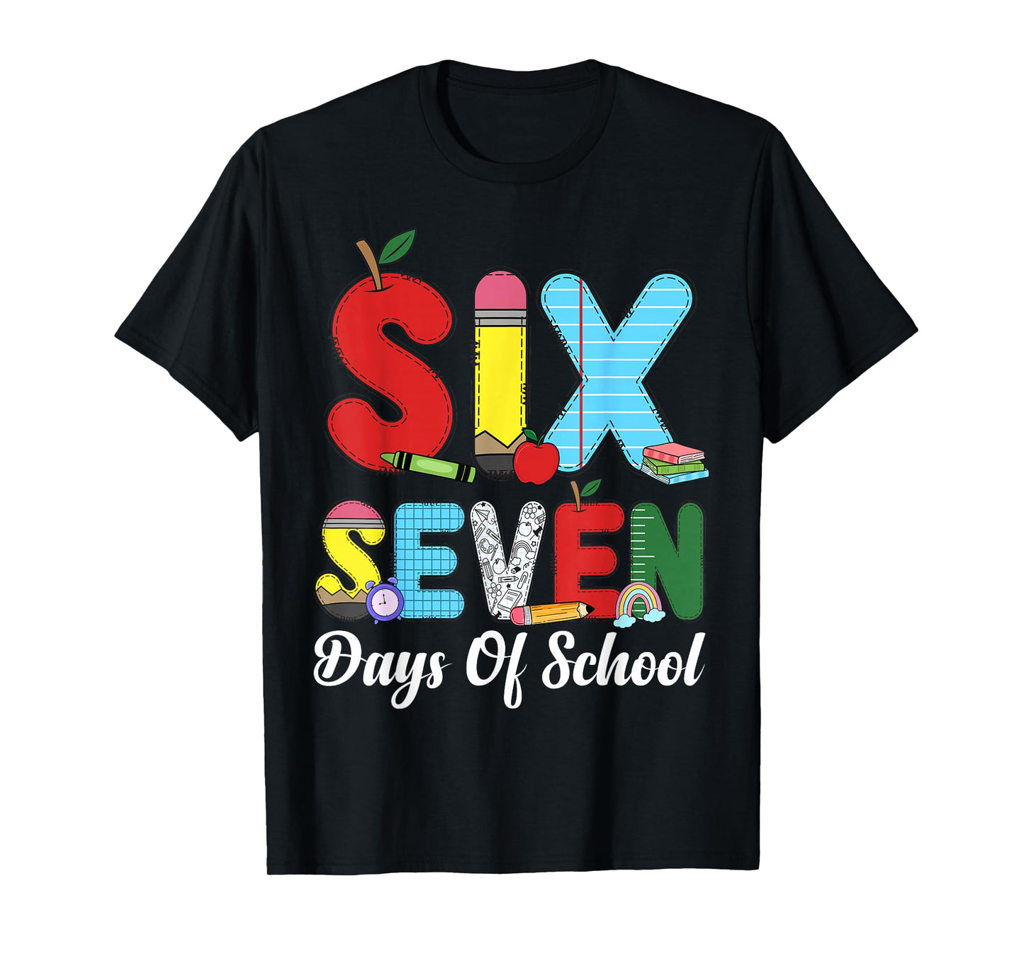 67 Days of School Shirt Teacher Kids Funny 67 Meme Six Seven T-Shirt