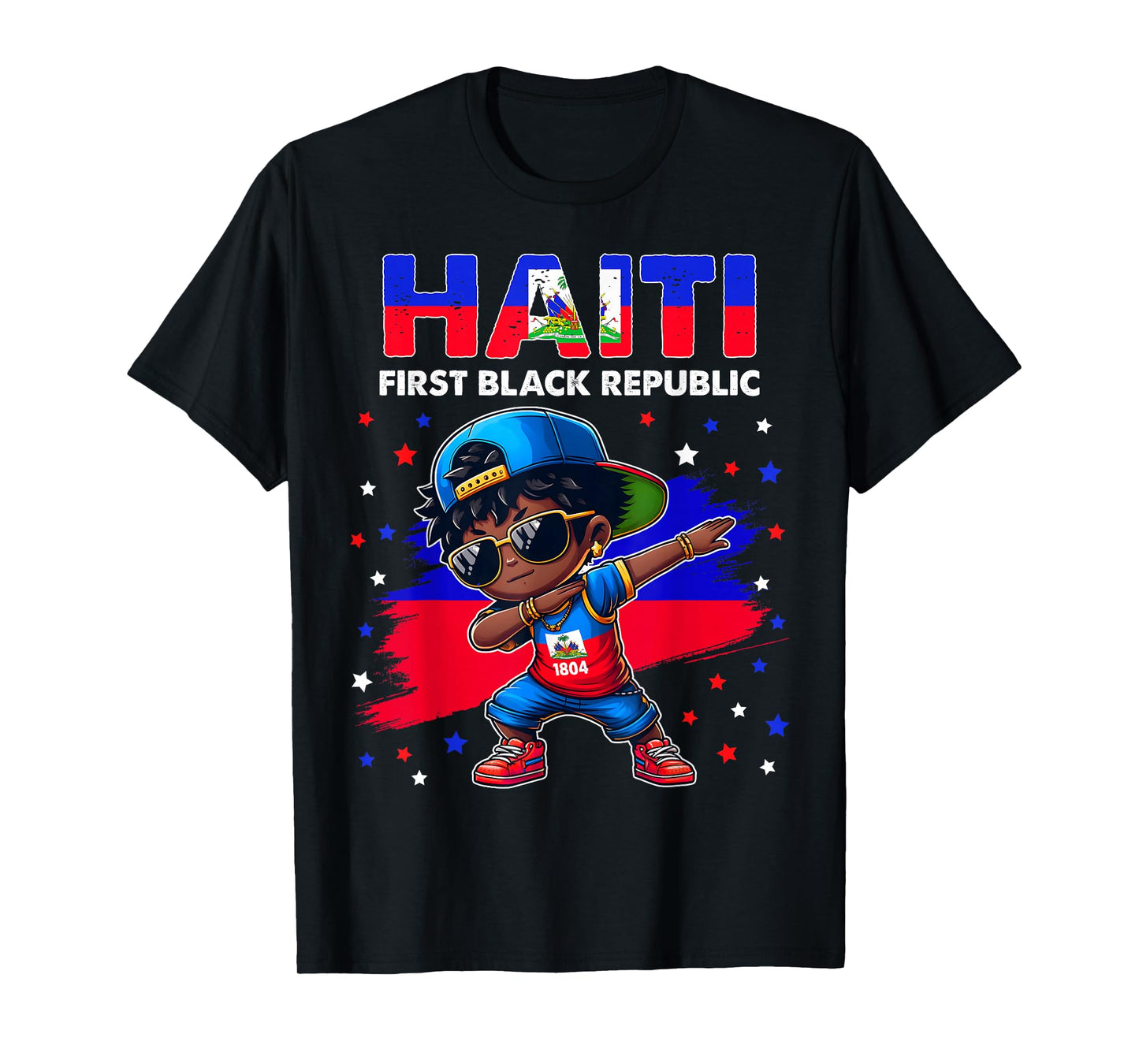 Haiti the First Black Republic 1804 Haiti Flag for kids T-Shirt