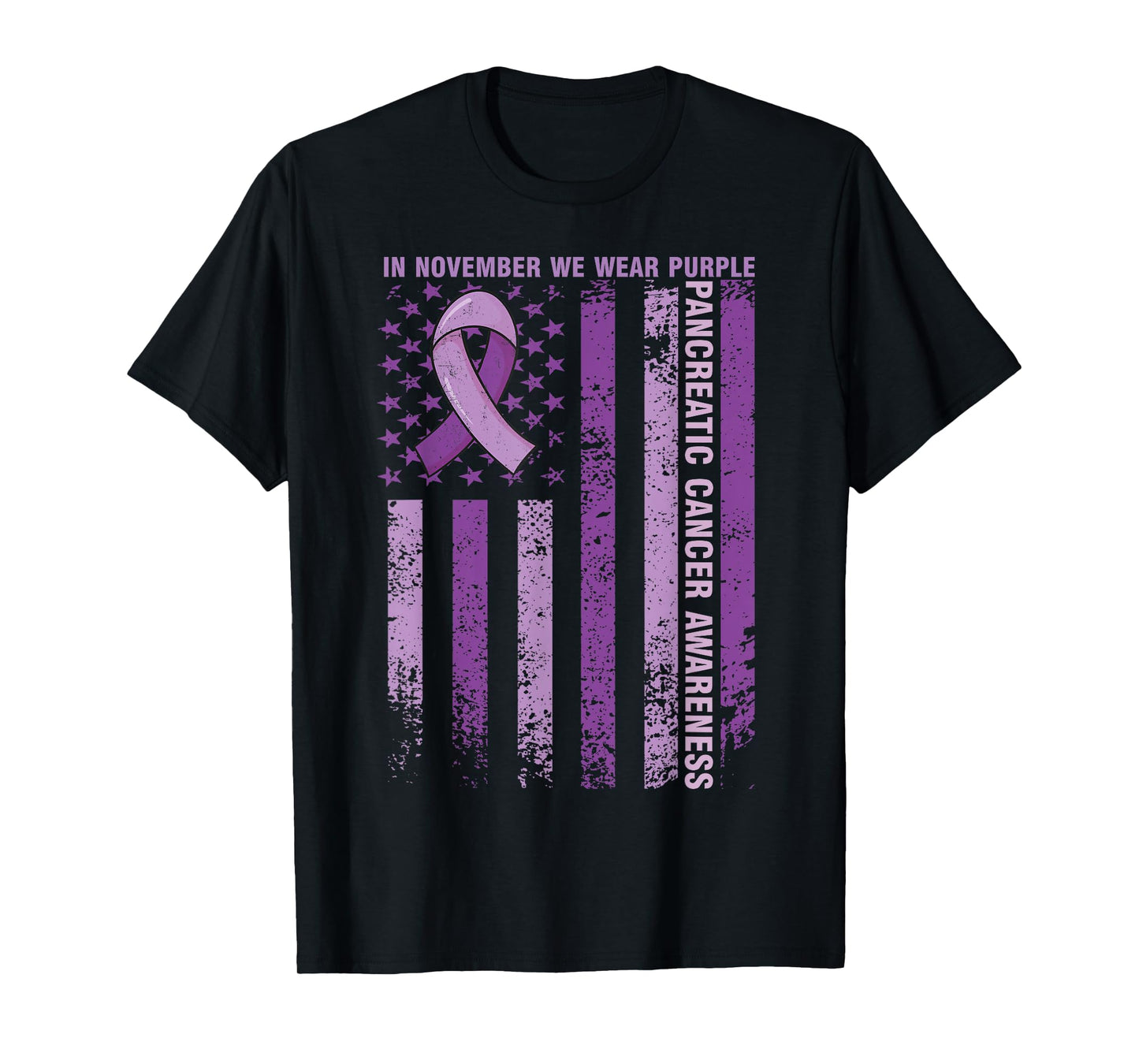 Pancreatic Cancer Awareness In November We Wear Purple T-Shirt