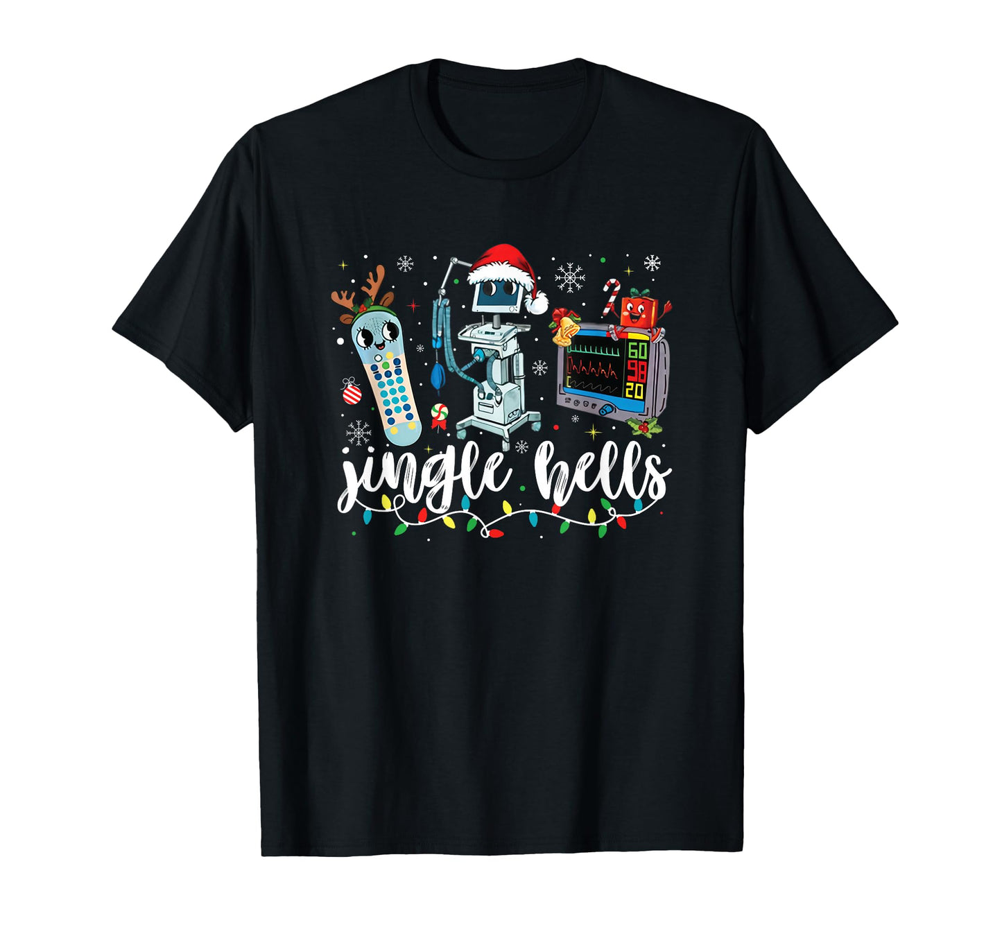 Christmas Nurse Shirt Jingle Bells Nurse Er ICU Nicu Nurse T-Shirt