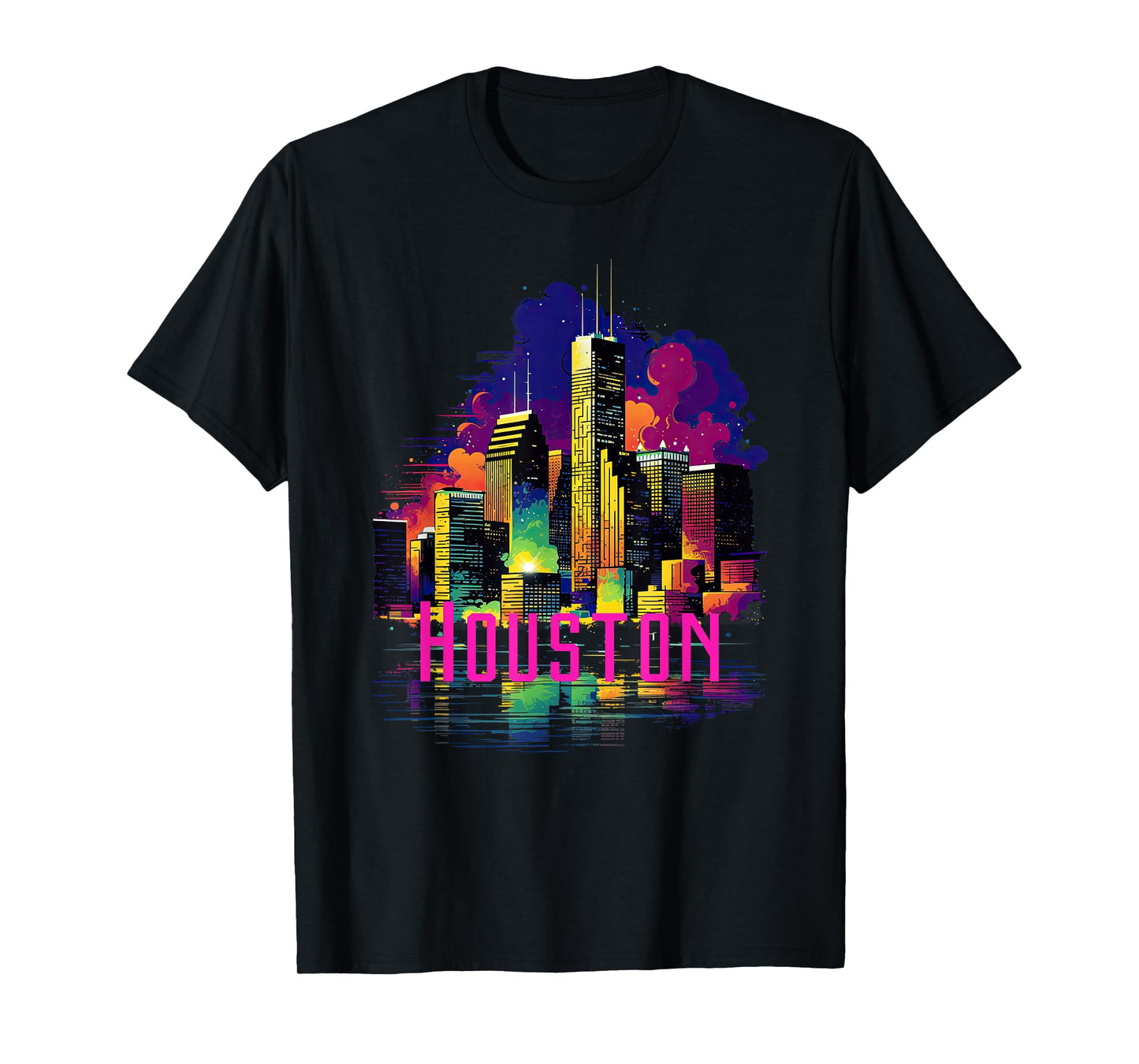 Houston Texas City Downtown Skyline Texas HOU T-Shirt