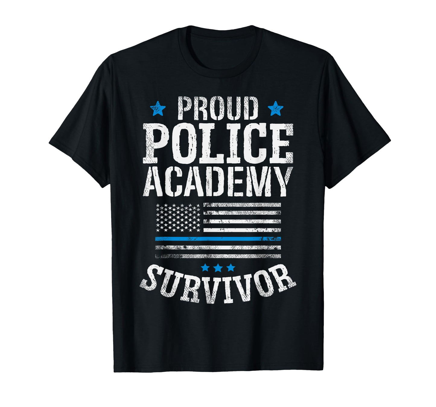 Proud Police Academy Survivor T Shirt Funny Graduation Gift T-Shirt