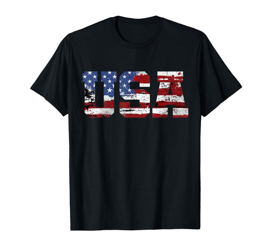 American Flag USA United States of America US 4th of July T-Shirt