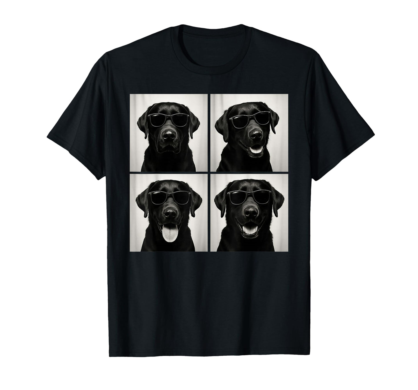 Funny Labrador Dog Lover Cute Black Lab Photo Booth T-Shirt