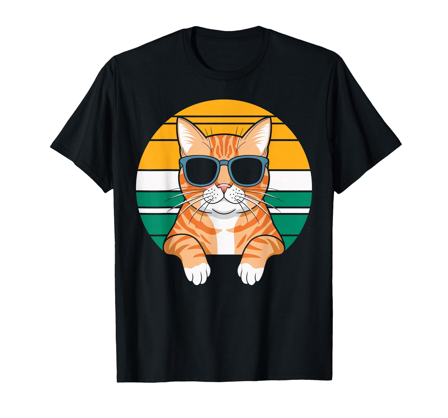 Orange Tabby Cat With Sunglasses Orange Cat T-Shirt